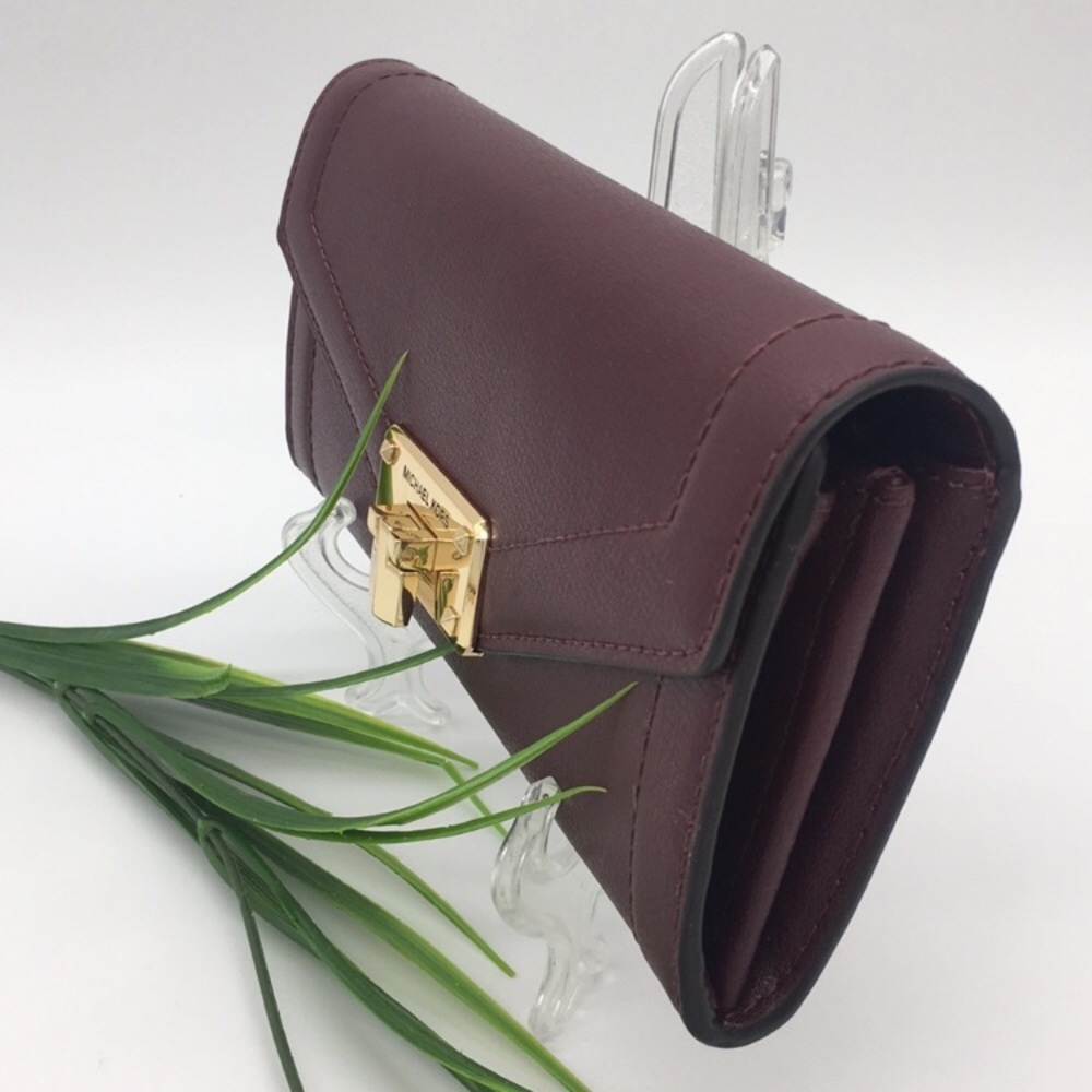 Michael Kors KINSLEY LG Carryall Leather Merlot - Picture 1 of 8